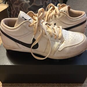 Nike Jordan Men's White and Black cleats